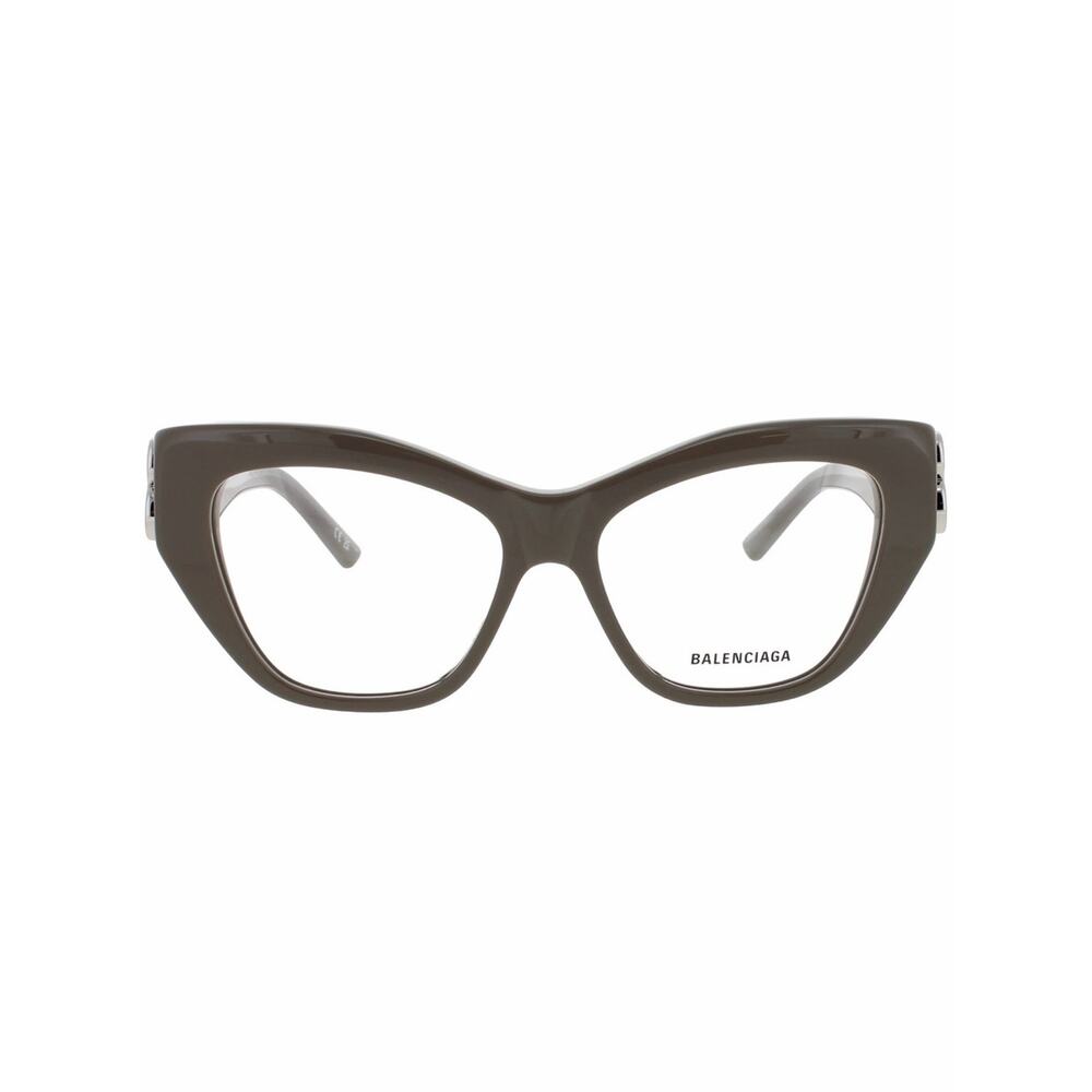 NEW!!! Balenciaga BB0312O 005 Gray Cat-Eye Glasses with Silver BB Logo Authentic - Picture 3 of 11